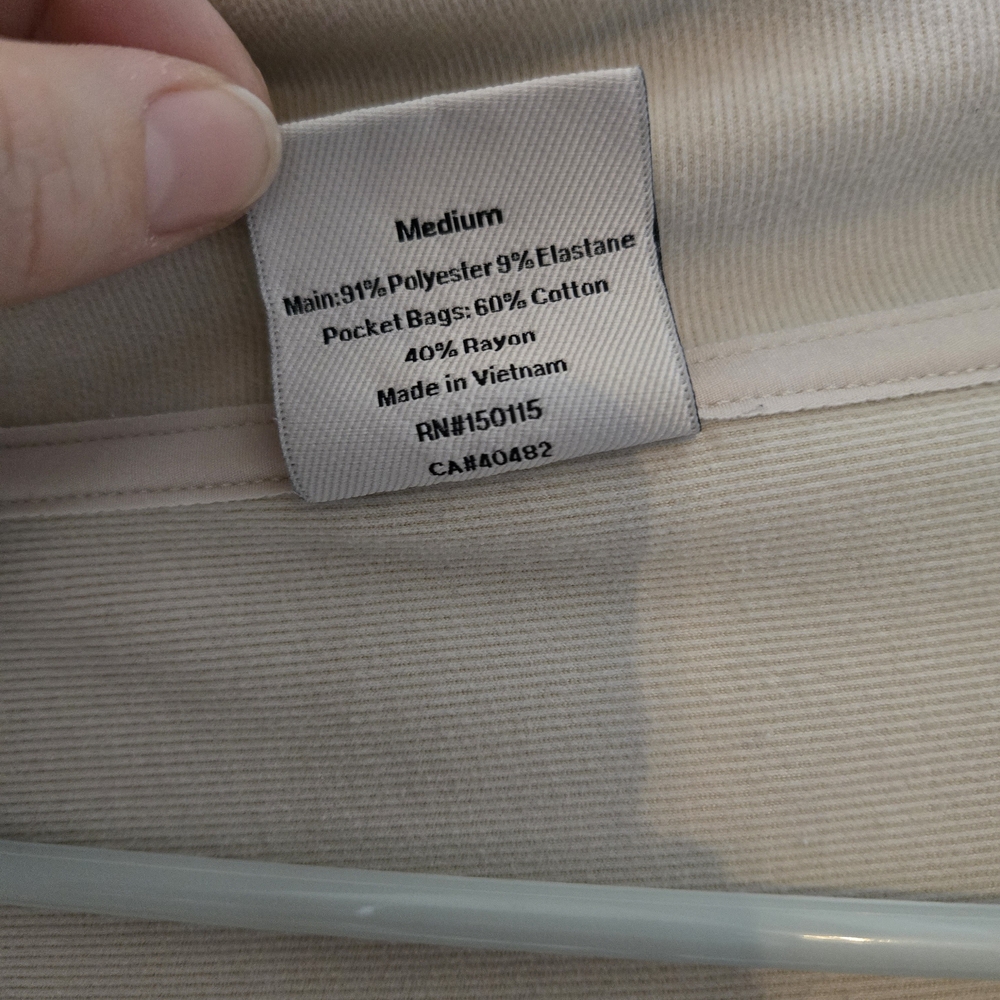 Varley Off-White Quarter-Zip Top - Picture 4 of 11